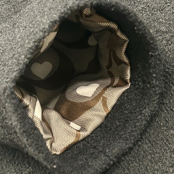 Coach 1941 Women's Charcoal Peacoat Wool Blend Gold Rim Buttons Heart Liner Sm - Picture 11 of 16